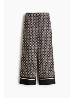 H&M - Women Black Wide Trousers