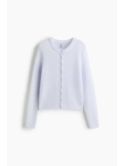 H&M - Women White Rib-Knit Cardigan