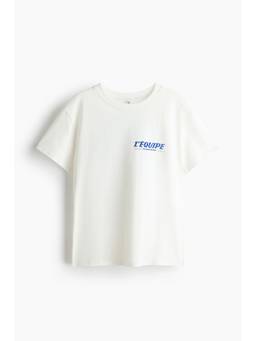 H&M - Women White Printed T-Shirt