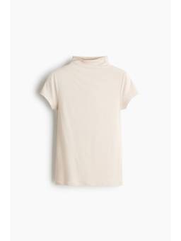 H&M - Women White Fitted Turtleneck Top