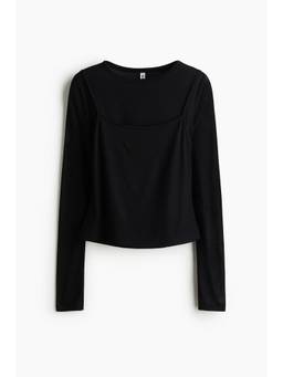 H&M - Women Black Layered Top