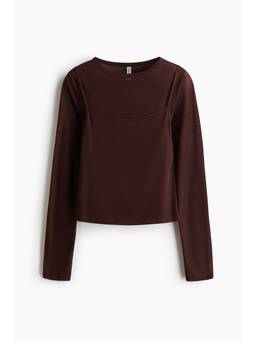 H&M - Women Brown Layered Top