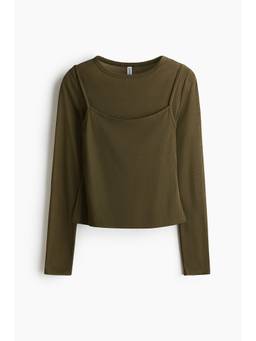 H&M - Women Green Layered Top