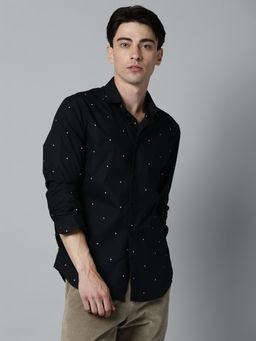 Rare Rabbit - Black Printed Casual Shirt