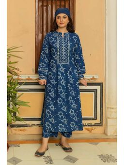TERHA TAALI - Akola Indigo Print Kurta with Pant