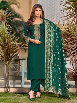 Tansi - Green Rangila Kurta with Pant and Dupatta