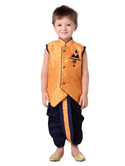 Jeetethnics - Boys Yellow Kurta With Dhoti Pants (Set of 2)