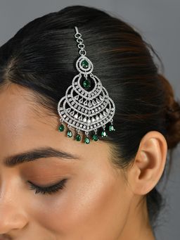 Voylla - Chand Baali American Diamond Paasa Maangtikka