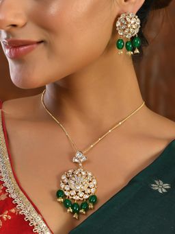 Voylla - Kundan Elegance Polki Noor Neacklace Set
