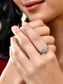 Voylla - Valentine'S Day Eternal Spark Solitaire Ring (Adjustable)