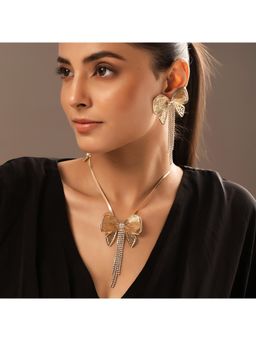 Voylla - Blume Bling Bow Affair Neacklace Set