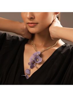 Voylla - Blume Moonflower Lavendar Dream Neacklace
