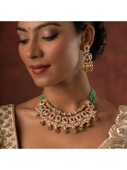 Voylla - Gold Elegance Royal Heritage Necklace Set