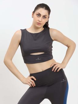 Dpassion - Women Grey Sports Bra
