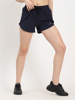 Dpassion - Navy Blue Running Shorts for Women