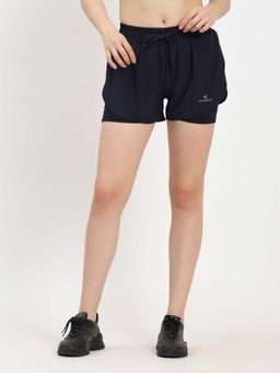 Dpassion - Navy Blue Running Shorts for Women