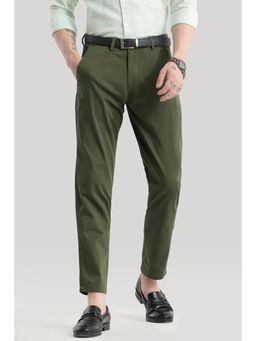 Snitch - Urban Stride Olive Slim Fit Trouser