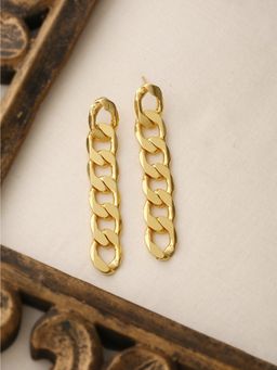 Zurooh - 18K Gold Plated Chain Danglers