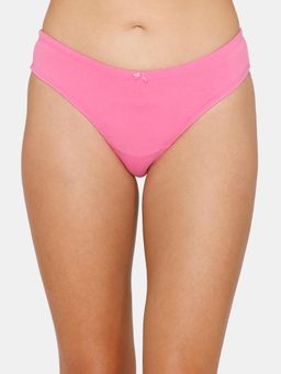 Zivame - Low Rise Zero Coverage Thong - Ibis Rose - Pink