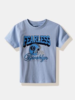 R&B - Blue Graphic Half Sleeves T-Shirt