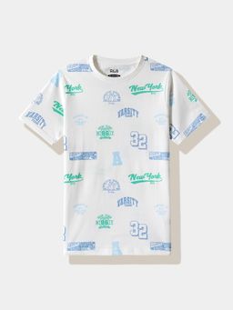 R&B - Ivory Typography Half Sleeves T-Shirt