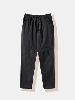 R&B - Black Regular Plain Trouser