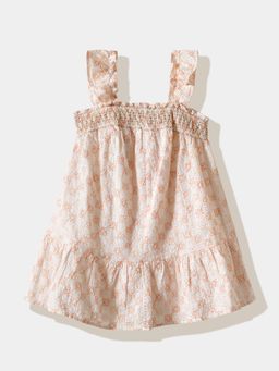 R&B - White Floral Sleeveless Dress