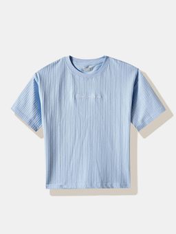 R&B - Blue Stripes Half Sleeves T-Shirt