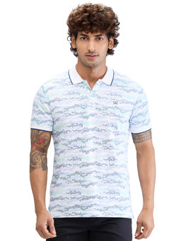 ColorPlus - Regular Fit Printed White T-Shirt