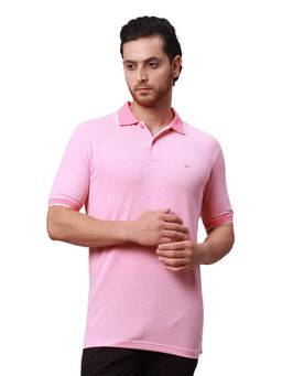 Park Avenue - Slim Fit Solid Medium Red T-Shirt