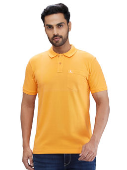 Parx - Regular Fit Solid Dark Mustard T-Shirt