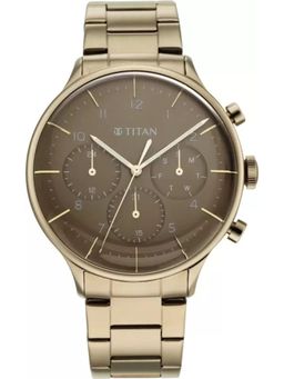 Titan - 90102QM02 Blue Dial Multifunction Analog Watch for Men