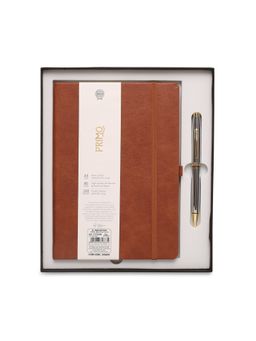 Cross - Coventry Chrome Medalist Ball Pen and Executive NB TAN