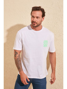 Trendyol - Man White T-Shirt