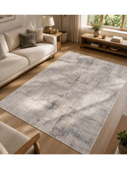 OBSESSIONS - Polypropylene With Jute Backing Antistatic Carpet For Living Room,Bedroom,Grey (6x9 feet)
