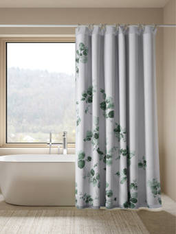 Haus & Kinder - Botanical Harmony Door Shower Printed Curtain, Green (7 feet)