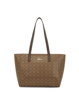 Lavie - Women Brown Printed Tote Bag (L)