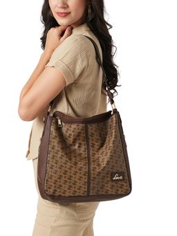 Lavie - Women Brown Printed Handbag (L)