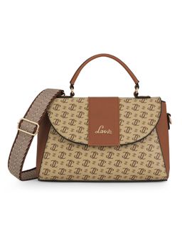 Lavie - Women Brown Printed Satchel Bag (M)