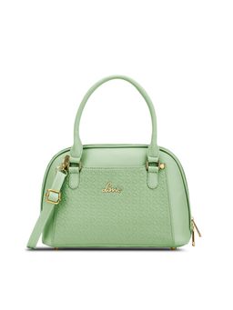 Lavie - Women Green Textured Satchel Bag (M)
