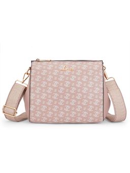 Lavie - Women Pink Printed Sling Bag with Detachable Strap (M)