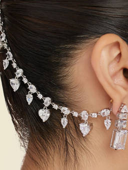 Isharya - Clear Atelier Diamante Botox Ear Chains