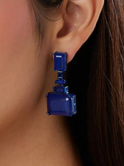 Isharya - Blue Shalom Sapphire Botox Dangler Earrings