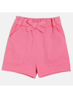 MINI KLUB - Kids Girls Cotton Solid Shorts - Pink