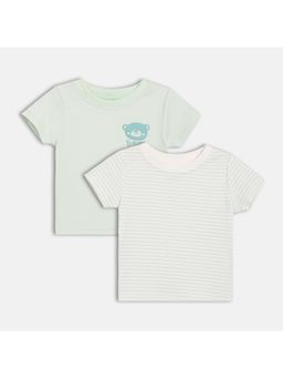 MINI KLUB - Cotton Short Sleeve Striped T-Shirt (Pack of 2)