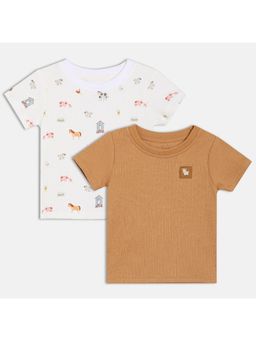 MINI KLUB - Cotton Short Sleeve Printed T-Shirt (Pack of 2)