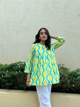 The Indian Artisan - Tara Cotton Printed Top