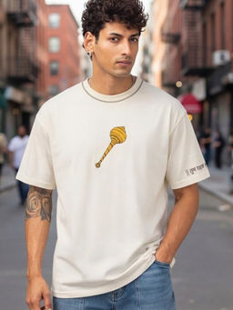 MASU - Women Off White Limited Edition Tum Rakshak Oversize T-Shirt