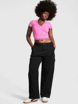 Victoria's Secret - Black Utility Cargo Pants