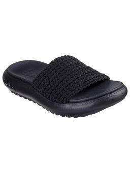 SKECHERS - Women Black Arch Fit Cloud-Oh She Pretty Sliders